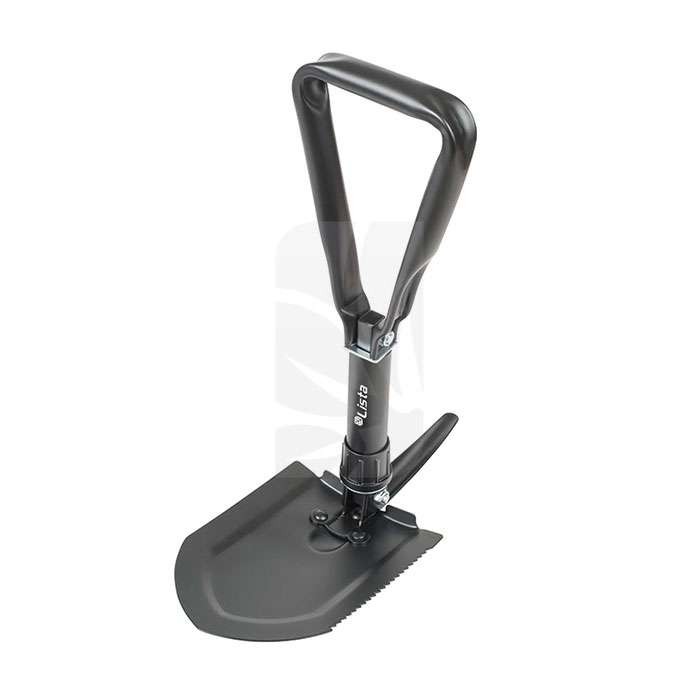 Pelle et pioche pliables compactes avec housse