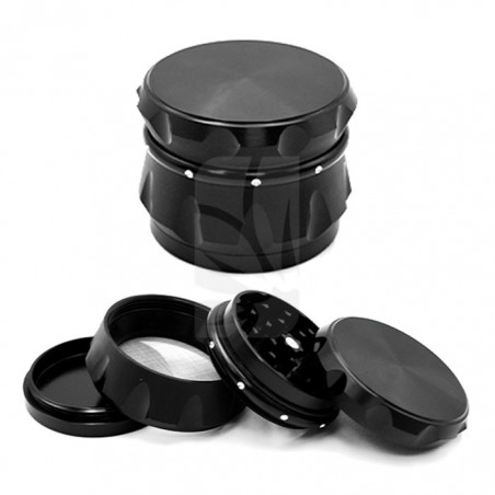 Grinder de Carving en Negro de 4 Partes