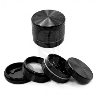 Grinder Negro de Ripple de 4 Partes