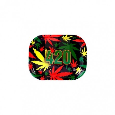 Bandeja de Liar de 420 Rasta 18 x 14 cm.