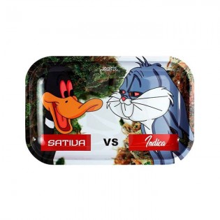 Sativa vs Indica Rolling Tray ✨ Online Paraphernalia