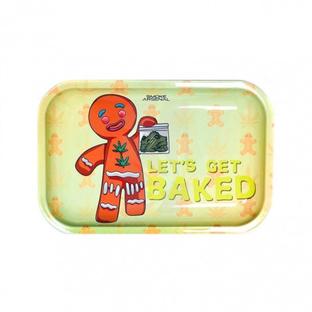 Comprar Bandeja de Liar Metálica de Let's Get Backed de Smoke Arsenal 27.5 x 17.5 cm. barato