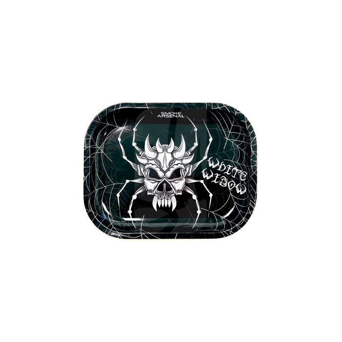 White Widow metal rolling trays 18 x 14 cm. White Widow metal rolling trays 18 x 14 cm.