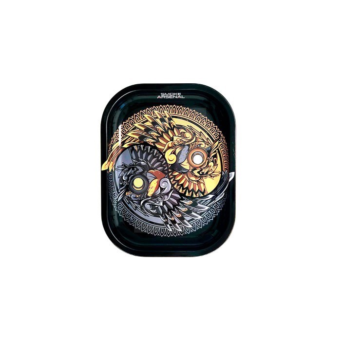 Ying & Young metal rolling trays 18 x 14 cm.