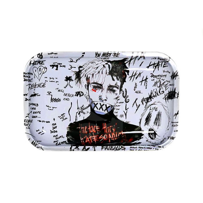 XXX Metal Rolling Tray – Medium 27.5 x 17.5 cm