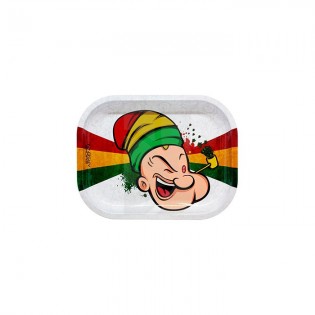 Comprar Bandeja de Liar Pequeña de Rasta Spinacha Metálica 18 x 14 cm. barato
