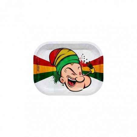 Comprar Bandeja de Liar Pequeña de Rasta Spinacha Metálica 18 x 14 cm. barato