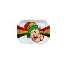 Metall-Drehunterlage – Rasta Spinach – Klein 18 x 14 cm Metall-Drehunterlage – Rasta Spinach – Klein 18 x 14 cm