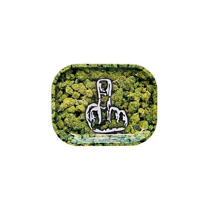 Buds Middle Finger Rolling Tray Small 18 x 14 cm Buds Middle Finger Rolling Tray Small 18 x 14 cm