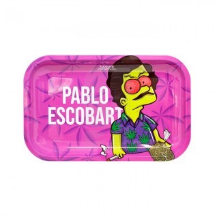 Comprar Bandeja de Liar Mediana de Plata o Plomo Metálica 27,5 x 17,5 cm. barato