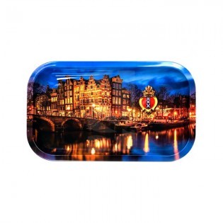 Large Amsterdam Canal Rolling Tray ⚡