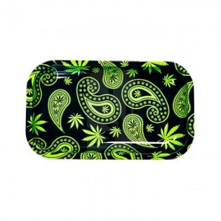 Large Paisley Weed Rolling Tray 💚 Growshopweb