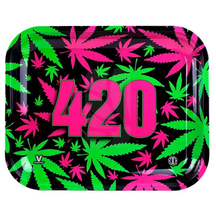 Large 420 Vibrant Rolling Tray