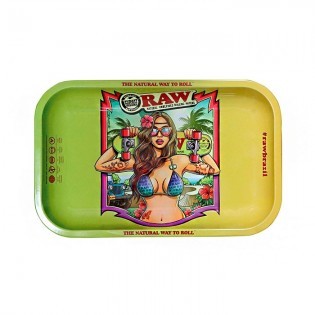 Small Brazil 2 Rolling Tray by RAW ⚡ BUY
