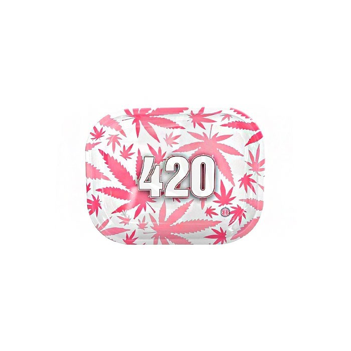 420 Pink Rolling Tray 18 x 14 cm 420 Pink Rolling Tray 18 x 14 cm