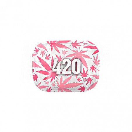 420 Pink Rolling Tray 18 x 14 cm