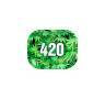 420 Green Rolling Tray 18 x 14 cm 420 Green Rolling Tray 18 x 14 cm