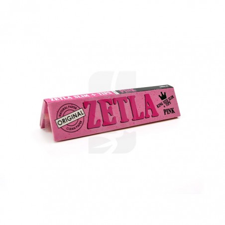 Zetla Pink King Size Slim Rolling Paper and Filters 🔥