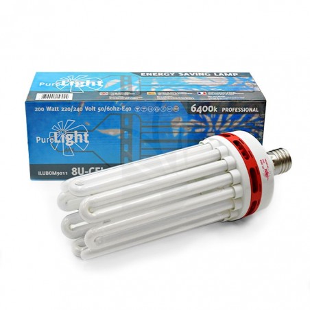 Bombilla CFL 200 W Grow Pure Light ✅  ILUMINACIÓN GROWSHOP ONLINE