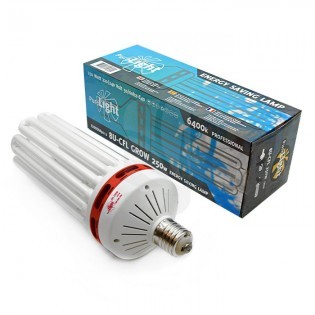 Bombilla CFL 250 W Grow Pure Light ✅  ILUMINACIÓN GROWSHOP ONLINE