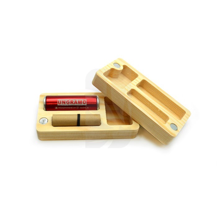 Wooden Box with Alu Wide R44 UG