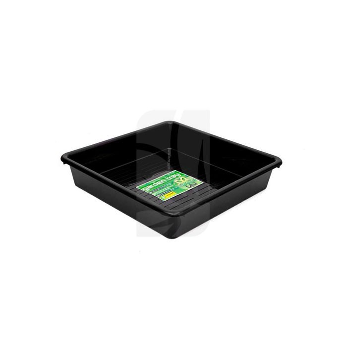 Bandeja cuadrada negra 60 x 60 x 12 cm.