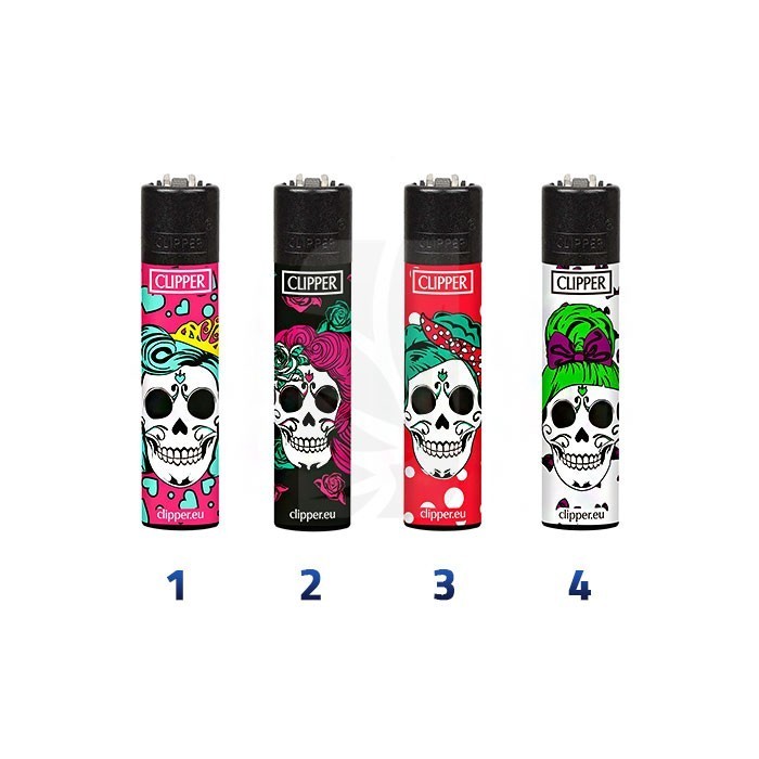 Clipper Pin Up Skull