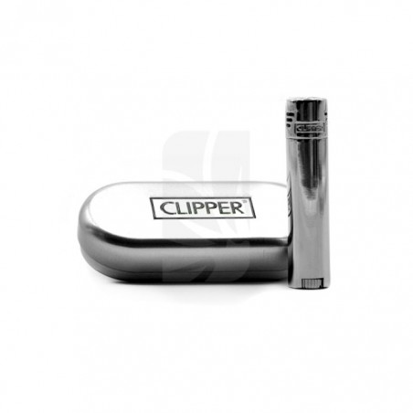 Briquet CLIPPER Jet Flame Argent