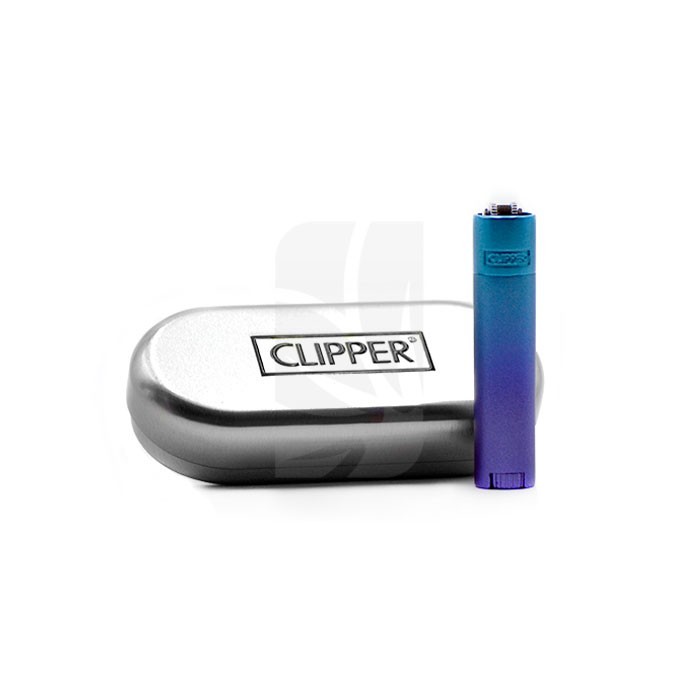 Accendino CLIPPER Micro Metal Blue Gradient
