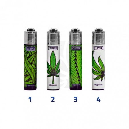 Mechero CLIPPER Micro Green Weed