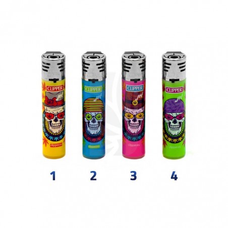 CLIPPER LIGHTER Large Leaves Skulls 💀 Collection