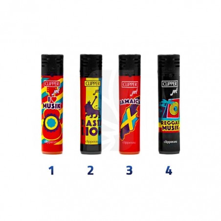 CLIPPER Large Jet Rasta Jamaica Lighter 🎵 BUY