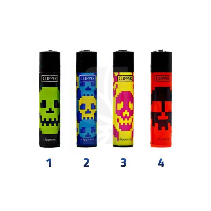 Mechero CLIPPER Large Rock Skull B