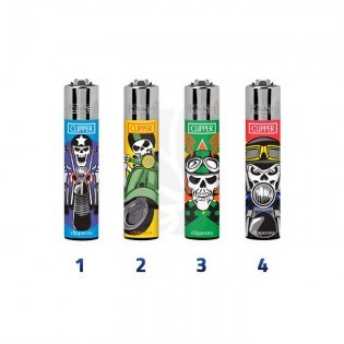 COMPRA y COLECCIONA Mechero Clipper Skulls Ride