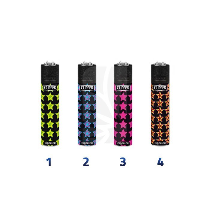 Briquet CLIPPER Fluo Stars
