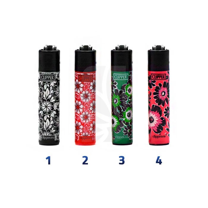 Briquet Clipper Print Flowers