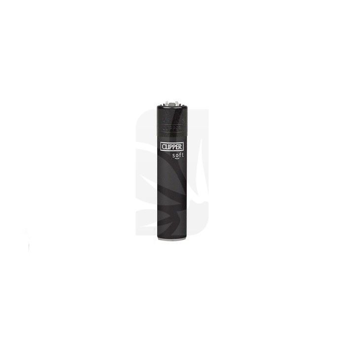 Clipper Soft Touch All Black Lighter Clipper Soft Touch All Black Lighter