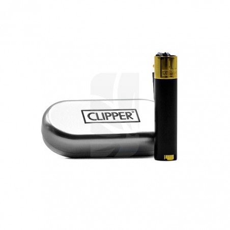 CLIPPER Black & Gold Feuerzeug