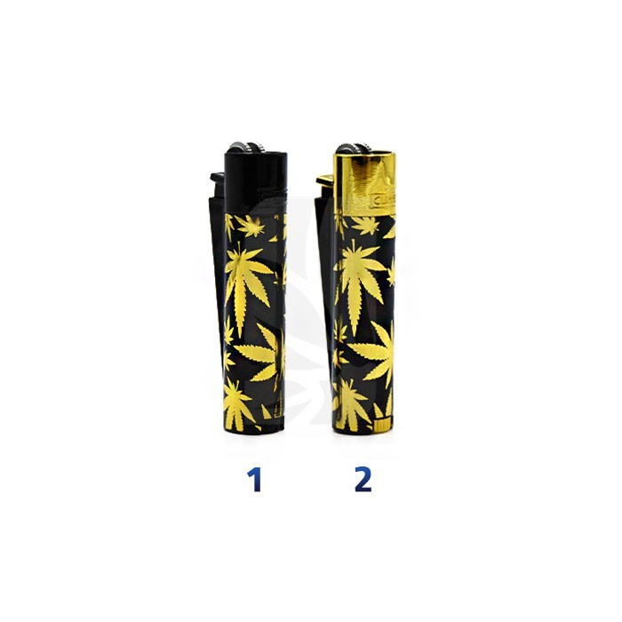 Mechero Resistente Clipper Oro de Metal - Grow Barato