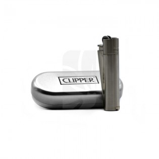 Isqueiro CLIPPER Metal com Pedra Regulável + Caixa