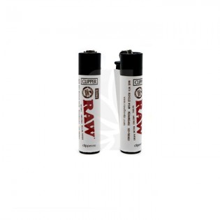 COMPRA y COLECCIONA Mechero RAW CLIPPER Blanco Logo