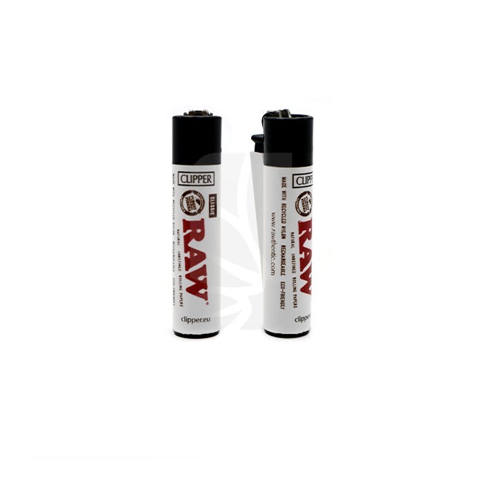 COMPRA y COLECCIONA Mechero RAW CLIPPER Blanco Logo