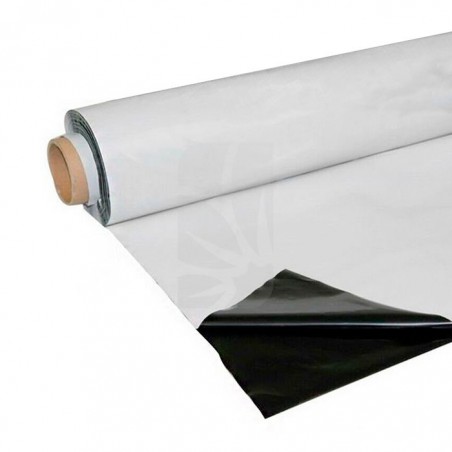 Plástico reflectante Blanco/Negro 2m x 25m ➡️  Grow shop online
