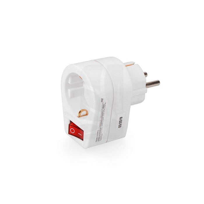 Clavija adaptadora C/ interruptor retractilada Clavija adaptadora C/ interruptor retractilada