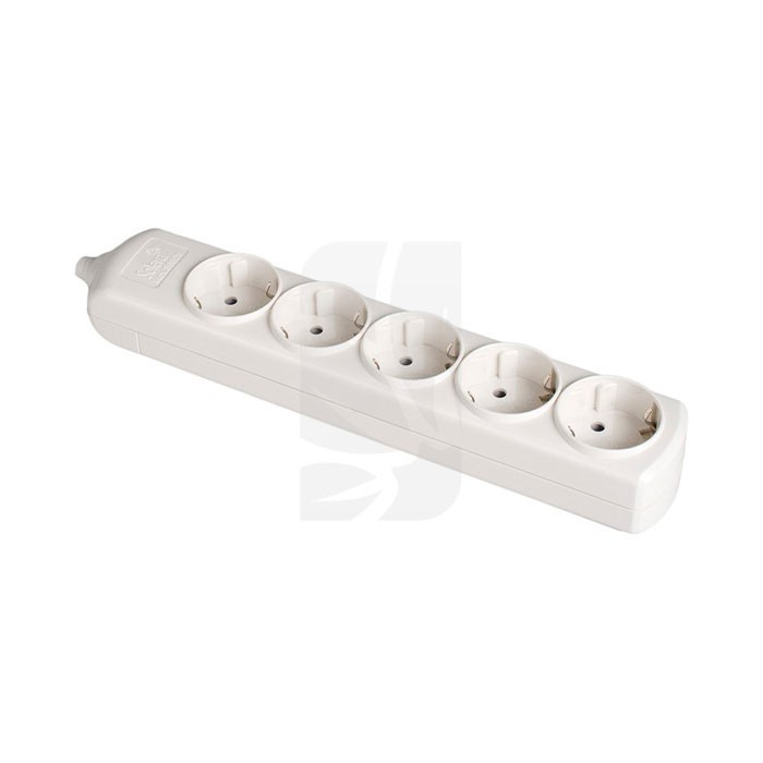 Base Bipolar 5 tomas con T/T lateral 16A 250V Base Bipolar 5 tomas con T/T lateral 16A 250V