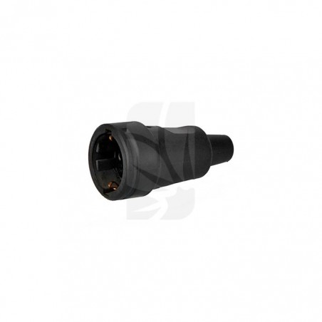 Base aerea T/TL goma maciza negra retractilada