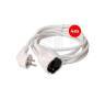 Rallonge 4 m 3x1,5 T/TL Blanche Rallonge 4 m 3x1,5 T/TL Blanche