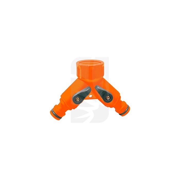 Y Connector with 2 Valves 3/4"