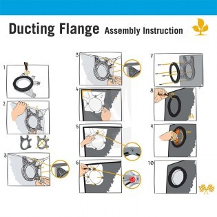 Precio Acople para Extracción en Armarios Ducting Flange de 16 mm de Secret Jardin