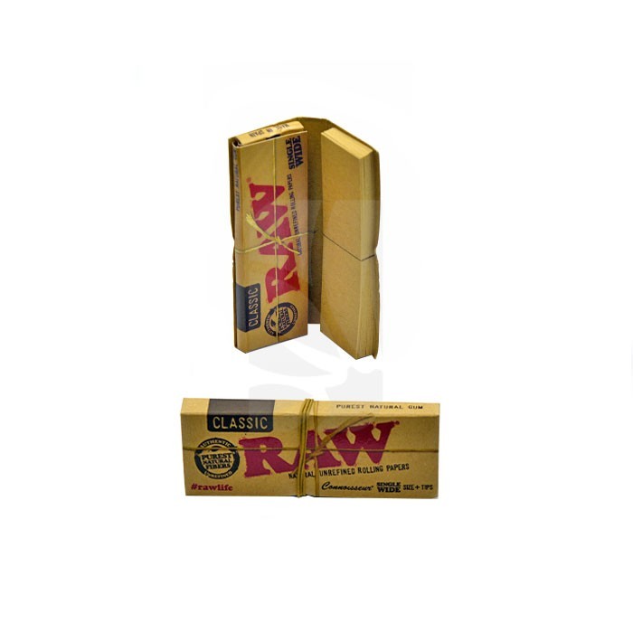 RAW Connoisseur Single Wide Classic + Tips RAW Connoisseur Single Wide Classic + Tips